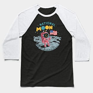 National Moon Day Baseball T-Shirt